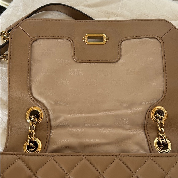 Michael Kors Brown Quilted Shoulder Bag - Picture 10 of 16